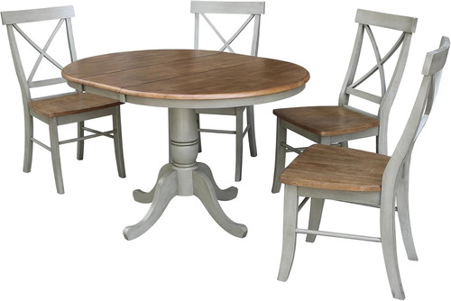 Round wood distressed - 36",
