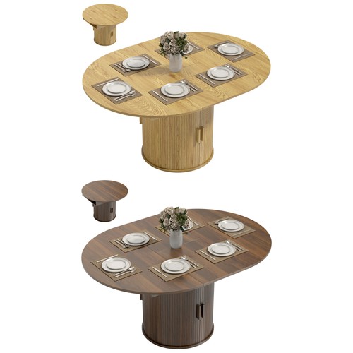 Homcom extendable dining - extendable,