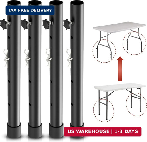 Folding table risers for - table,