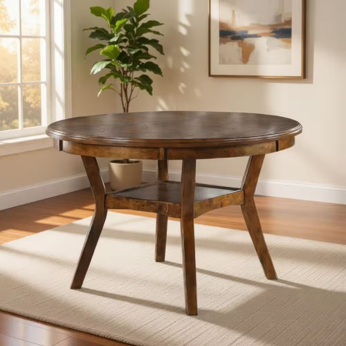 Walnut brown round top - walnut,